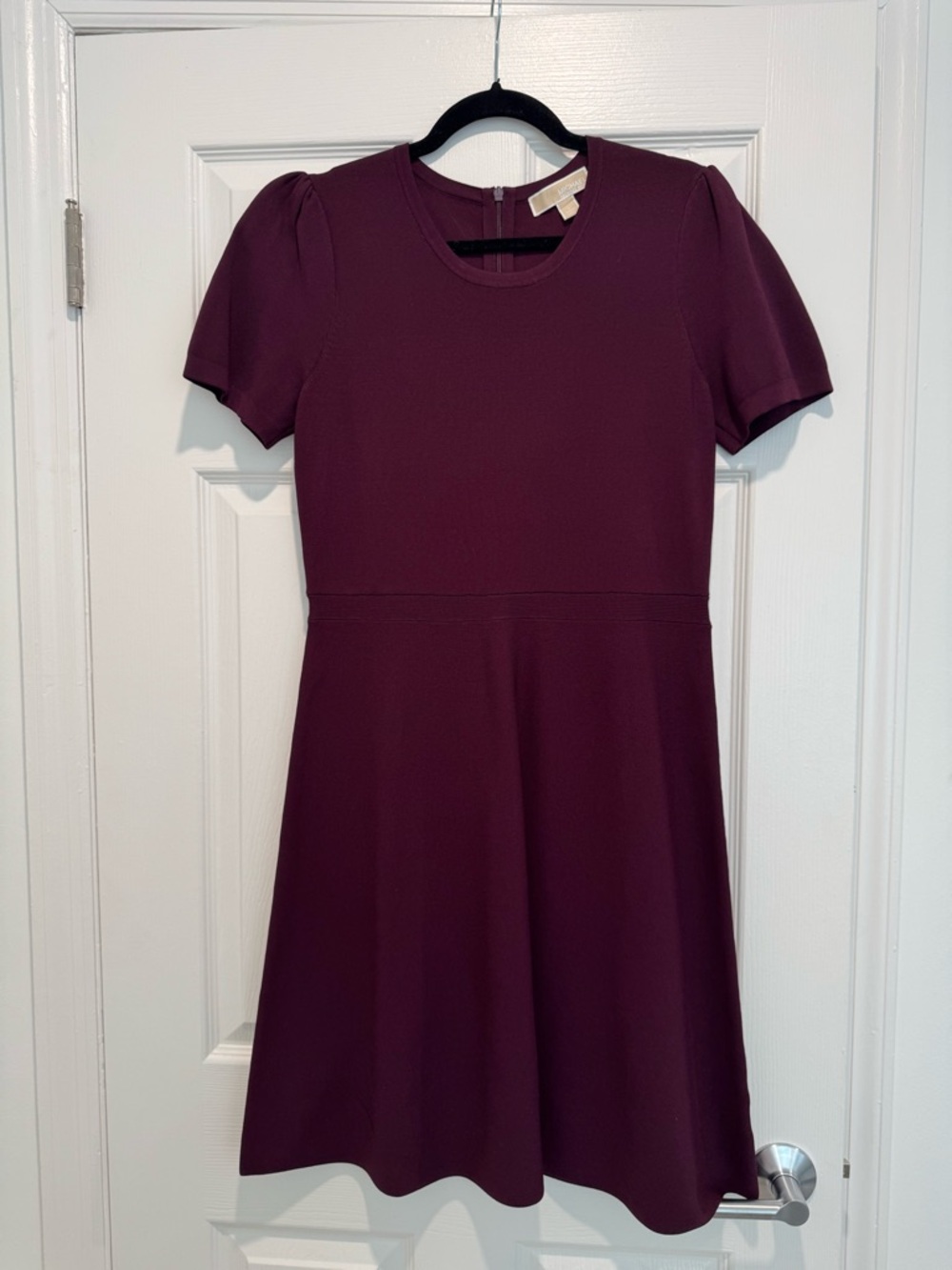 Michael Kors Deep Plum Crewneck Sheath Dress